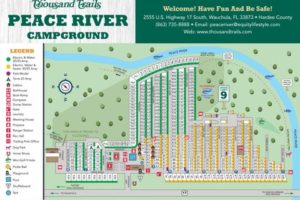 Thousand Trails Peace River Campground Map
